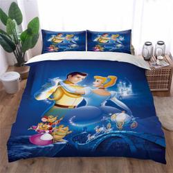 Disney Cinde Pillow Cover Duvet Cover Bedding Set Gift For Your Girlfriend Boyfriend Gift For Love Gift For Friend Best Valentine Present Holiday Gift