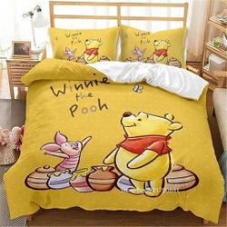 3D Printed Pooh Bear Winnie The Pooh Bedding Set Gift For Your Girlfriend Boyfriend Gift For Love Gift For Friend Best Valentine Present Holiday Gift