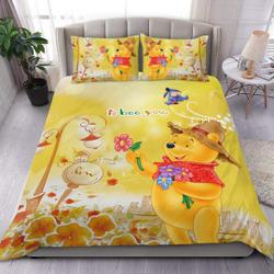 Winnie The Pooh To Bee You Gift For Pooh Bear Fans Bedding Set Gift For Your Girlfriend Boyfriend Gift For Love Gift For Friend Best Valentine Present Holiday Gift