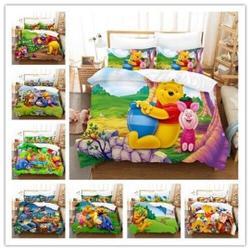 Winnie the Pooh Collection Single/Double/King Bed Quilt Cover Set Gift For Your Girlfriend Boyfriend Gift For Love Gift For Friend Best Valentine Present Holiday Gift