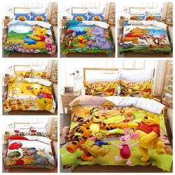 Holiday Gift Bed Set Winnie the Pooh Quilt Duvet Cover Bedding Set Gift For Your Girlfriend Boyfriend Gift For Love Gift For Friend Best Valentine Present Holiday Gift