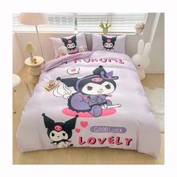 Kulomi Bedding Set, Cute Cartoon Animation Student Bedding Set Gift For Your Girlfriend Boyfriend Gift For Love Gift For Friend Best Valentine Present Holiday Gift