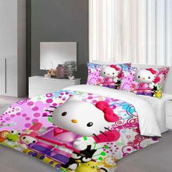 Christmas Hello Kitty Bedding Set Gift For Your Girlfriend Boyfriend Gift For Love Gift For Friend Best Valentine Present Holiday Gift