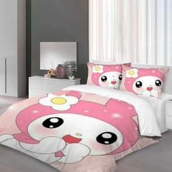 Christmas My Melody Kuromi Bedding Set Gift For Your Girlfriend Boyfriend Gift For Love Gift For Friend Best Valentine Present Holiday Gift