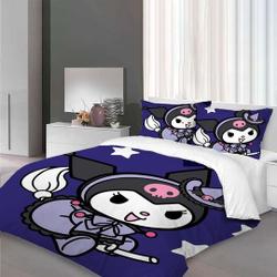 Christmas My Melody Kuromi Bedding Set Christmas GiftGift For Your Girlfriend Boyfriend Gift For Love Gift For Friend Best Valentine Present Holiday Gift