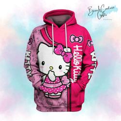 Hello Kitty All Over Print Hoodie, Hello Kitty Christmas Hoodie