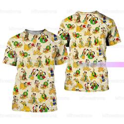 Christmas Disney Pluto 3D Tshirt Meaningful Gift For Family Gift For Boyfriend Valentine Gift
