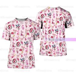Christmas Disney Piglet 3D Tshirt Meaningful Gift For Family Gift For Boyfriend Valentine Gift