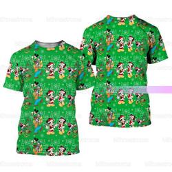 Christmas Mickey and Friends 3D Tshirt Meaningful Gift For Family Gift For Boyfriend Valentine Gift