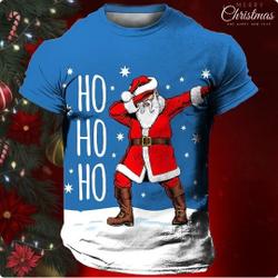 Ho Ho Ho Christmas Santa Dabbing Funny Santa 3D T-shirt Meaningful Gift For Family Gift For Boyfriend Valentine Gift