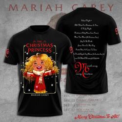 Mariah Carey Merry Christmas One and All Tour 2023 3D T-Shirt Meaningful Gift For Family Gift For Boyfriend Valentine Gift