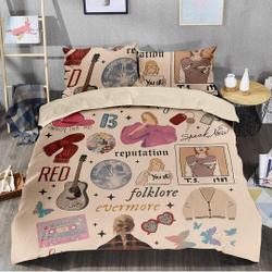 Taylor Eras Tour taylor version Bedding Set, Eras Tour Bedding, Taylor BeddingGift For Your Girlfriend Boyfriend Gift For Love Gift For Friend Best Valentine Present Holiday Gift