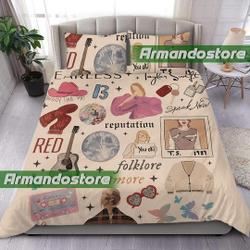 Taylor Eras Tour taylor version Bedding Set, Eras Tour Bedding, Taylor BeddingGift For Your Girlfriend Boyfriend Gift For Love Gift For Friend Best Valentine Present Holiday Gift