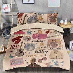 Taylor Eras Tour taylor version Bedding Set, Eras Tour Bedding, Taylor BeddingGift For Your Girlfriend Boyfriend Gift For Love Gift For Friend Best Valentine Present Holiday Gift