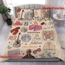 Taylor Eras Tour taylor version Bedding Set, Eras Tour Bedding, Taylor BeddingGift For Your Girlfriend Boyfriend Gift For Love Gift For Friend Best Valentine Present Holiday Gift