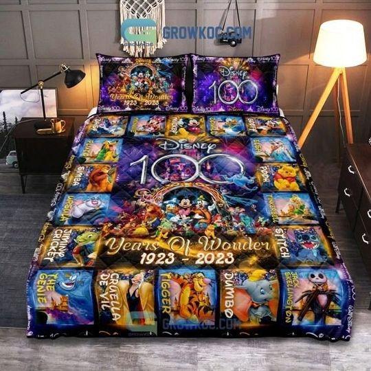 Walt Disney 100 Years Of Wonder Character Mickey Bedding Set Gift For Your Girlfriend Boyfriend Gift For Love Gift For Friend Best Valentine Present Holiday Gift