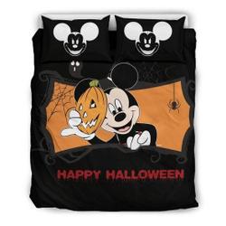 Mickey Halloween Bedding Set Gift For Your Girlfriend Boyfriend Gift For Love Gift For Friend Best Valentine Present Holiday Gift