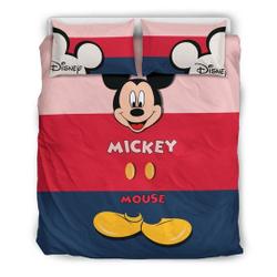Mickey DN Bedding Set DuvetGift For Your Girlfriend Boyfriend Gift For Love Gift For Friend Best Valentine Present Holiday Gift
