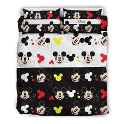 Mickey DN Bedding Set, Disney Christmas Bedding Set Gift For Your Girlfriend Boyfriend Gift For Love Gift For Friend Best Valentine Present Holiday Gift