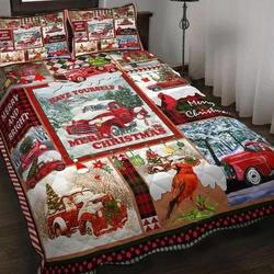 Red Truck Christmas Bedding SetsGift For Your Girlfriend Boyfriend Gift For Love Gift For Friend Best Valentine Present Holiday Gift