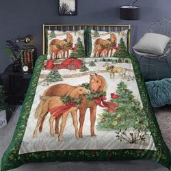 Horse Christmas Bedding SetsGift For Your Girlfriend Boyfriend Gift For Love Gift For Friend Best Valentine Present Holiday Gift