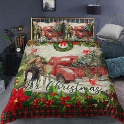 Horse Christmas Bedding SetsGift For Your Girlfriend Boyfriend Gift For Love Gift For Friend Best Valentine Present Holiday Gift