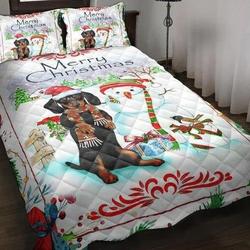 Dachshund Christmas Bedding SetsGift For Your Girlfriend Boyfriend Gift For Love Gift For Friend Best Valentine Present Holiday Gift