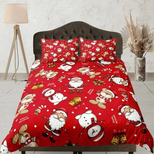 Christmas Santa Claus Bedding SetsGift For Your Girlfriend Boyfriend Gift For Love Gift For Friend Best Valentine Present Holiday Gift