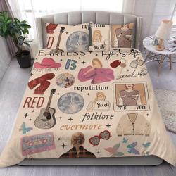 Taylor Eras Tour taylor version Bedding Set, Eras Tour Bedding, Taylor BeddingGift For Your Girlfriend Boyfriend Gift For Love Gift For Friend Best Valentine Present Holiday Gift