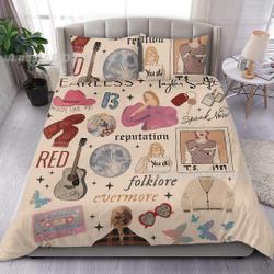 Taylor Eras Tour taylor version Bedding Set, Eras Tour Bedding, Taylor BeddingGift For Your Girlfriend Boyfriend Gift For Love Gift For Friend Best Valentine Present Holiday Gift