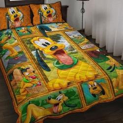 Pluto Bedding Set, Pluto Bedding Set, Disney Bedding Set Gift For Your Girlfriend Boyfriend Gift For Love Gift For Friend Best Valentine Present Holiday Gift