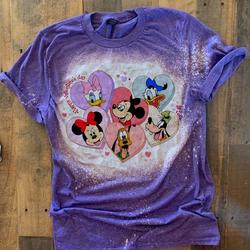 valentine disney characters shirt, disney valentine mickey shirt Meaningful Gift For Family Gift For Boyfriend Valentine Gift