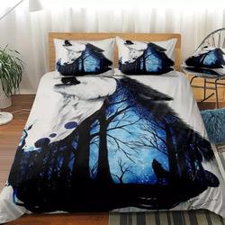 Wolf Bedding Set Gift For Your Girlfriend Boyfriend Gift For Love Gift For Friend Best Valentine Present Holiday Gift