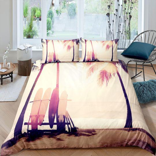 Sunset in seaside coastal grandma duvet cover nautical Bedding Set Gift For Your Girlfriend Boyfriend Gift For Love Gift For Friend Best Valentine Present Holiday Gift