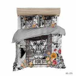 Skull Duvet Cover Queen Bedding Set Gift For Your Girlfriend Boyfriend Gift For Love Gift For Friend Best Valentine Present Holiday Gift