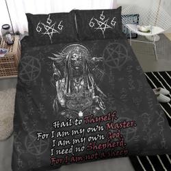 666 Pentagram Hail Satan Bedding SetsGift For Your Girlfriend Boyfriend Gift For Love Gift For Friend Best Valentine Present Holiday Gift
