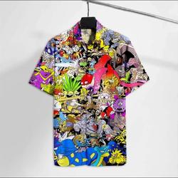 Pokemon Hawaiian Shirt Gift For Your Girlfriend Boyfriend Gift For Love Gift For Friend Best Valentine Present Holiday Gift