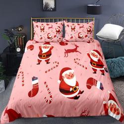 Merry Christmas Bedding Set Santa ClausGift For Your Girlfriend Boyfriend Gift For Love Gift For Friend Best Valentine Present Holiday Gift