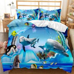 King Dolphin Bedding SetsGift For Your Girlfriend Boyfriend Gift For Love Gift For Friend Best Valentine Present Holiday Gift