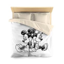 Disney Inspired Microfiber Bedding Set Gift For Your Girlfriend Boyfriend Gift For Love Gift For Friend Best Valentine Present Holiday Gift