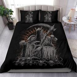 Skull Serpent Hooded Reaper Demon Skull Trophy  Bedding Set Gift For Your Girlfriend Boyfriend Gift For Love Gift For Friend Best Valentine Present Holiday Gift