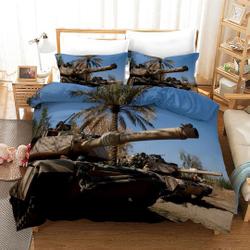3D Tank Duvet  Bedding Set Gift For Your Girlfriend Boyfriend Gift For Love Gift For Friend Best Valentine Present Holiday Gift