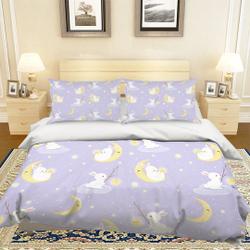 Bunny Moon Duvet Cover Sets, Pillowcases, Bedding, Quilt CoverGift For Your Girlfriend Boyfriend Gift For Love Gift For Friend Best Valentine Present Holiday Gift