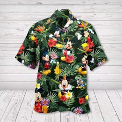 Tropical Hawaii Shirt, Mickey Hawaiian Shirt, Mickey Tropical Beach Shirt Gift For Your Girlfriend Boyfriend Gift For Love Gift For Friend Best Valentine Present Holiday Gift