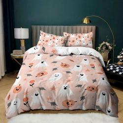 Cute halloween bedding set, ghost pumpkinGift For Your Girlfriend Boyfriend Gift For Love Gift For Friend Best Valentine Present Holiday Gift
