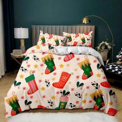 Santa Clause socks Christmas Bedding setsGift For Your Girlfriend Boyfriend Gift For Love Gift For Friend Best Valentine Present Holiday Gift