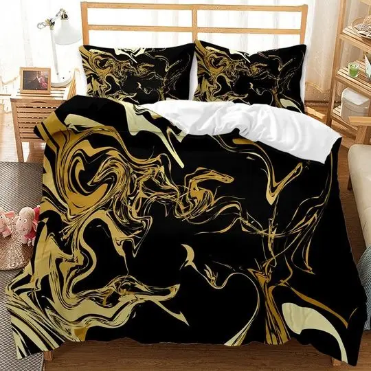 Marble Bedding Set Abstract ArtGift For Your Girlfriend Boyfriend Gift For Love Gift For Friend Best Valentine Present Holiday Gift