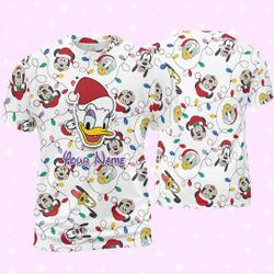Personalized Disney Daisy Christmas 3D T-shirt Meaningful Gift For Family Gift For Boyfriend Valentine Gift