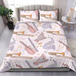 Musical Instrument Duvet Cover Bedroom Decor BeddingGift For Your Girlfriend Boyfriend Gift For Love Gift For Friend Best Valentine Present Holiday Gift