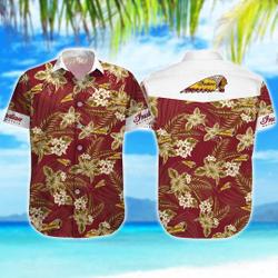 Motorcycle Hawaiian Shirt, Indian Hawaii Shirt, Button Down Hawaiian Shirt Gift For Your Girlfriend Boyfriend Gift For Love Gift For Friend Best Valentine Present Holiday Gift